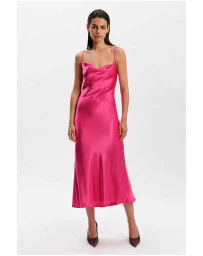 Bardot - Mirana Satin Slip Midi Dress