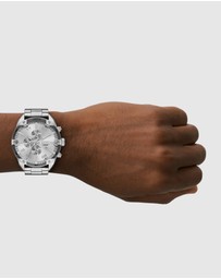 Diesel - Spiked Silver Tone Chronograph Watch