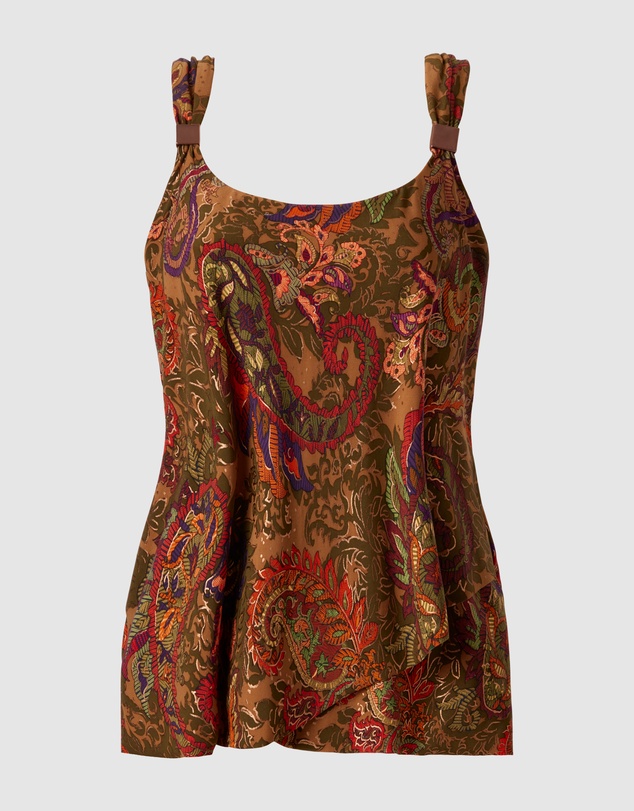 Miraclesuit Swimwear  - Perissa Dazzle Underwired Draped Tankini Top