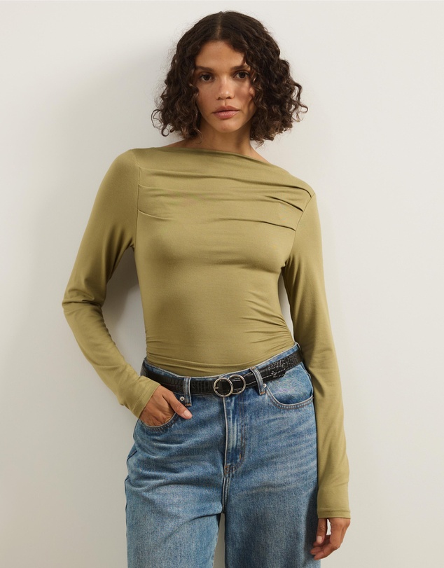 Atmos&Here - Etta Draped Jersey Top