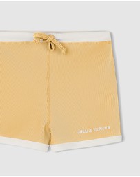 Zulu & Zephyr Mini - Mini Stripe Rib Surf Shorts - Kids