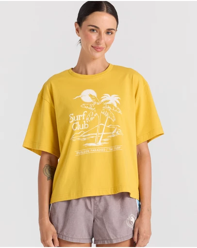 Poolside Paradiso - Surf Club Tee - Sunny