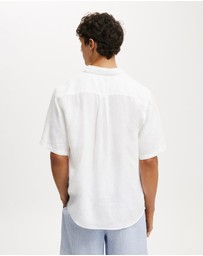 Cotton On - Relaxed Linen Short Sleeve Shirt