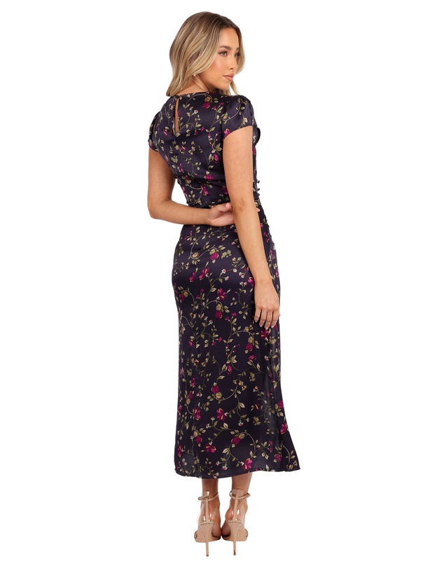 Petal & Pup - Lisbeth Midi Dress - Midnight Floral
