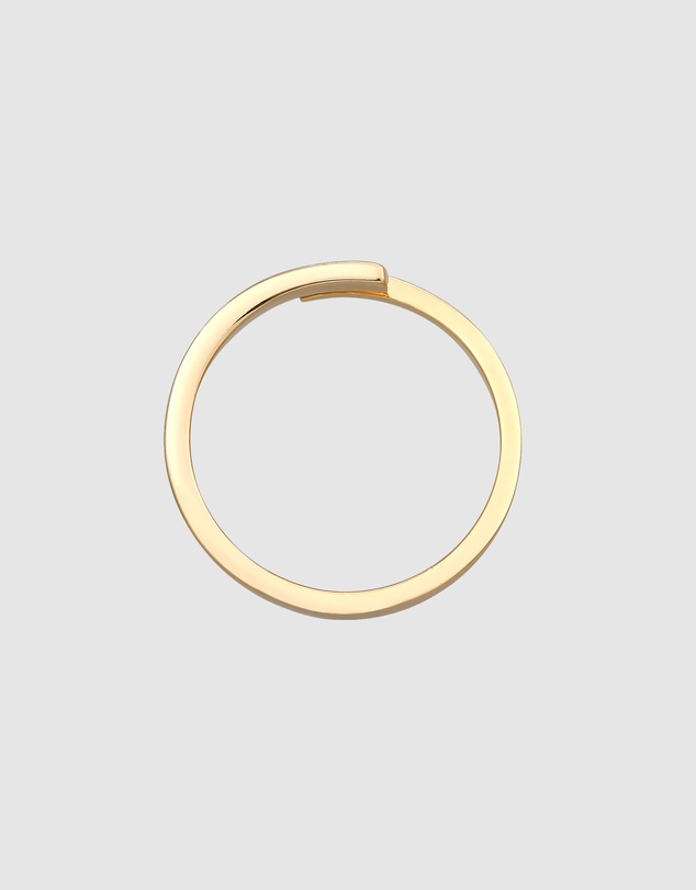 Elli Jewelry - Adjustable Wrap Ring in Gold-Plated 925 Silver