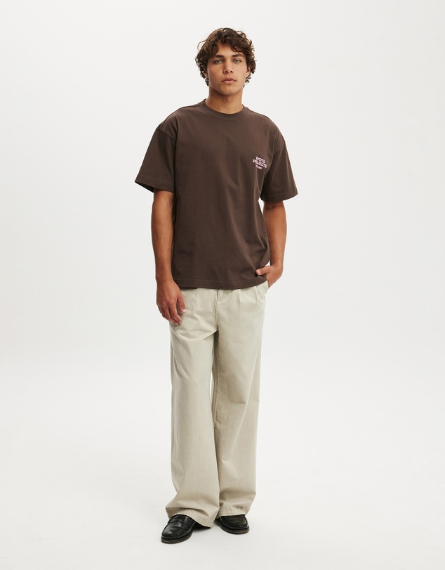 Cotton On - Box Fit Text T-Shirt