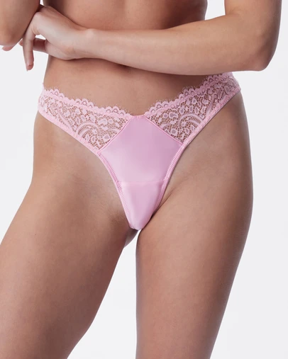 Bras N Things - Venus High Leg G String - Light Pink