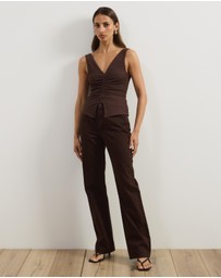 Atmos&Here - Alba Textured Ruched Top
