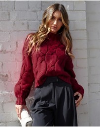 Esther & Co - Hadi Knit - Wine