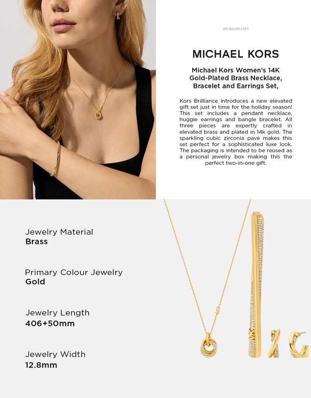 Michael Kors - Premium Gold Tone Jewellery Set