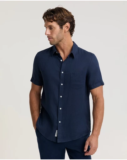 Sportscraft - Short Sleeve Linen Shirt