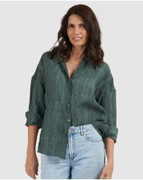 CAMIXA - Exalina Oversized Crinkle Linen Shirt