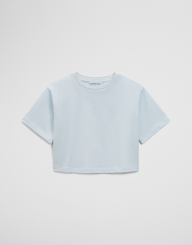 Country Road - Australian Cotton Short Sleeve Crop Boxy T-shirt