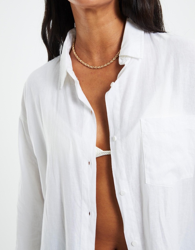 Subtitled - Avah Oversized Linen Shirt