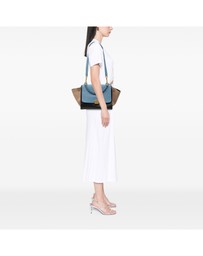 Pre-Loved by Azura Reborn - Pre-Loved Small Tricolor Leather Trapeze Satchel