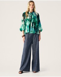 MOS The Label - Verdant Print Blouse