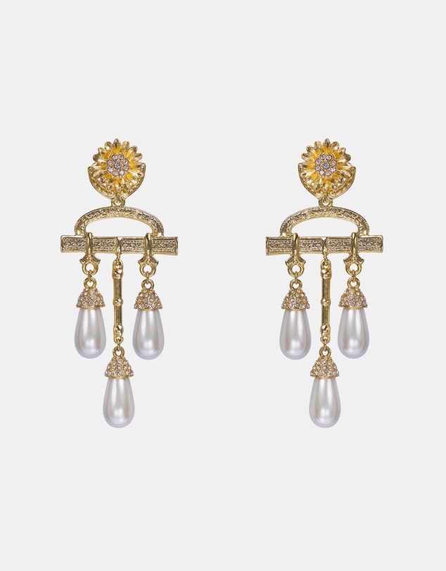 Kitte - Étoile Earrings - Gold/Pearl