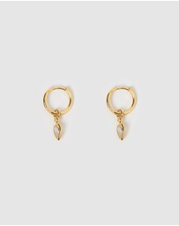 Arms Of Eve - Daisy Gold Earrings - Stone