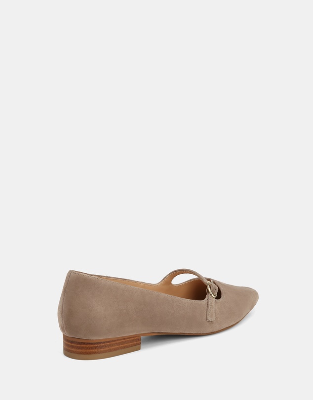 Wittner - Carina Suede Leather Pointed Ballet Flats