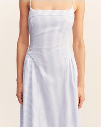 Shona Joy - Saunders Square Neck Panelled Midi Dress