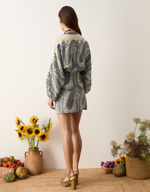 BOTEH - Arcadia Paisley Mini Robe Dress