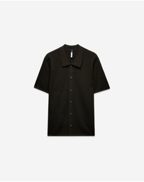 Calibre - Linear Rib Knit Shirt Dark Khaki