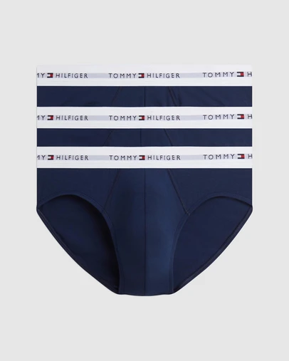 Tommy Hilfiger - 3-Pack Signature Logo Contrast Waistband Briefs