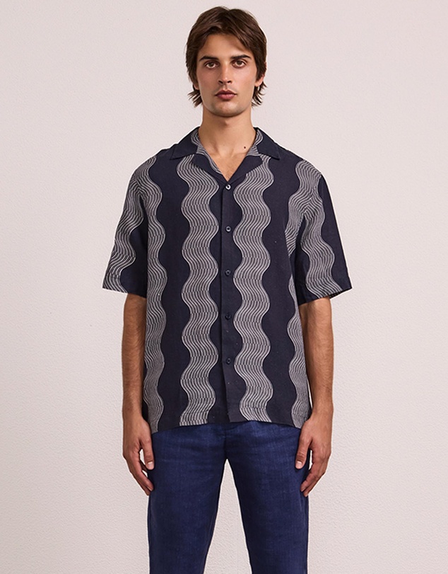 Frescobol Carioca - Roberto Linen SS Shirt