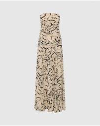 Shona Joy - Rea Strapless Panelled Maxi Dress