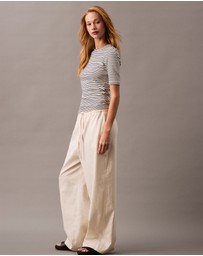 Calvin Klein - Relaxed Linen Cotton Pants