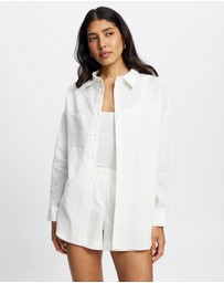 White By FTL - Nami Linen Shirt