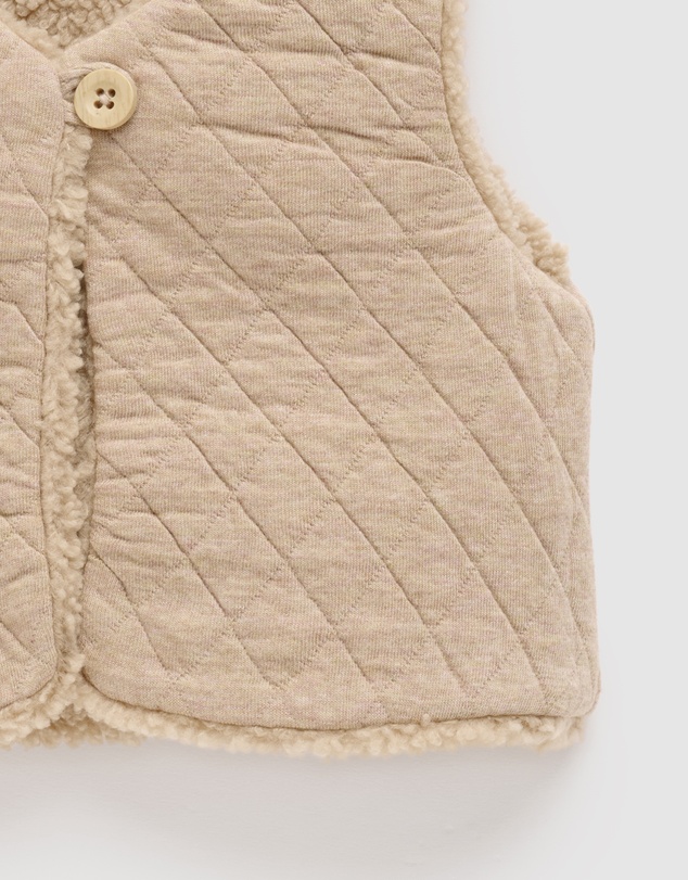 Purebaby - Shearling Reversible Vest -Kids-Babies