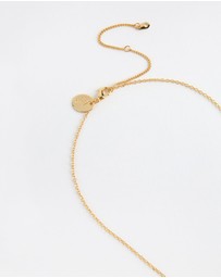 Lovisa - Gold Crystal Rectangle Locket Necklace