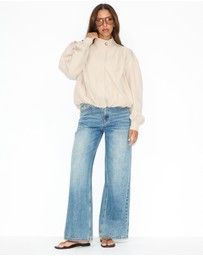 Dazie - Daniella Pleated Bubble Hem Jacket