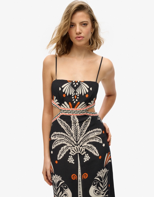 Superdry - Statement Cut-Out Maxi Slim Fit Dress