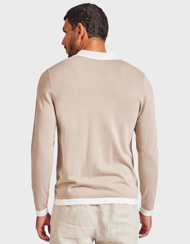 Academy Brand - Jackson Stripe LS Polo