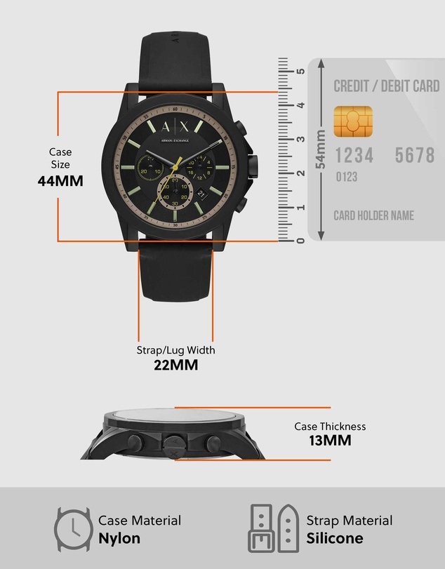 Armani Exchange - Armani Exchange Black Watch AX1343