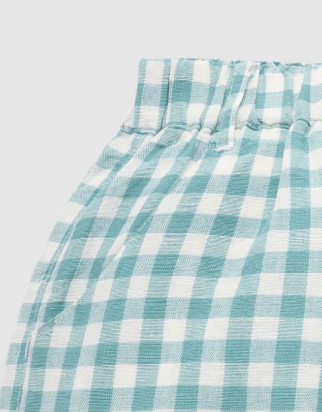 Purebaby - Pull on Gingham Shorts- Kids-Babies