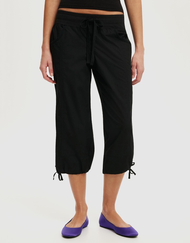 Cotton On - Utility Rib Waist Capri Pants