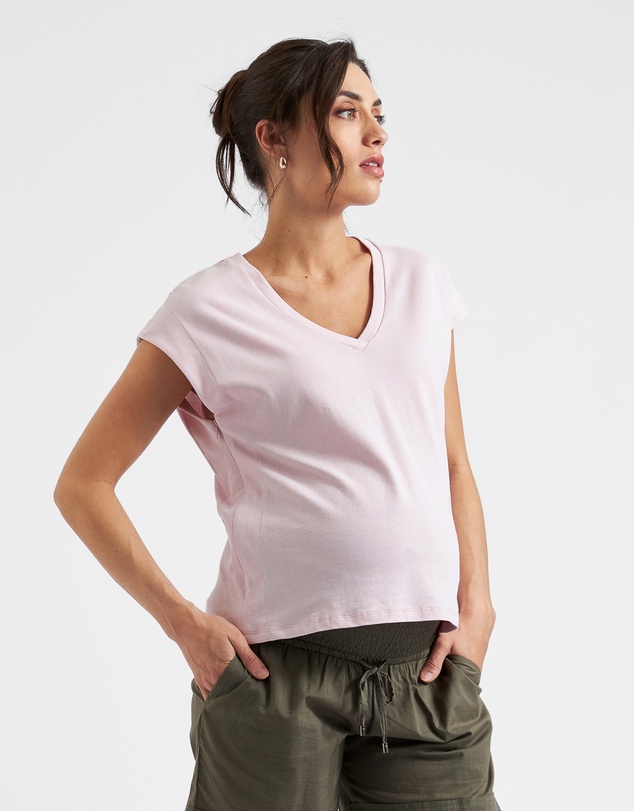Ripe Maternity - Marly Zip Nursing Tee