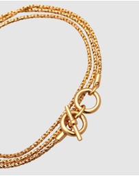 Kuzzoi - ICONIC EXCLUSIVE - Bracelet Men Rope Chain in 925 Sterling Silver Gold Plated