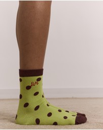 Damson Madder - Calf Length 2 Pack Socks