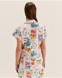 Review - Postcards Crop Shirt