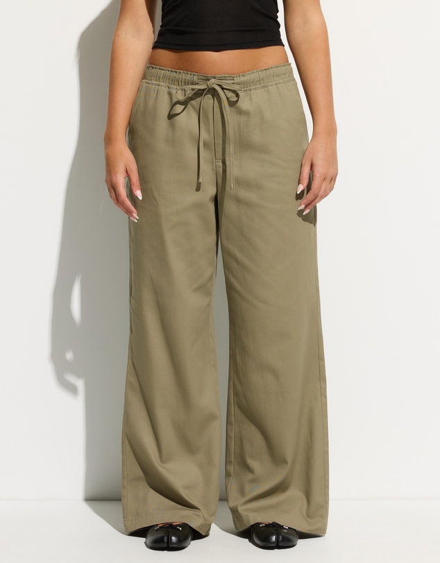 Dazie - Keely Wide Leg Cotton Pants