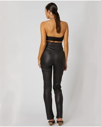 Winona - Panthera Zip Front Leather Pant