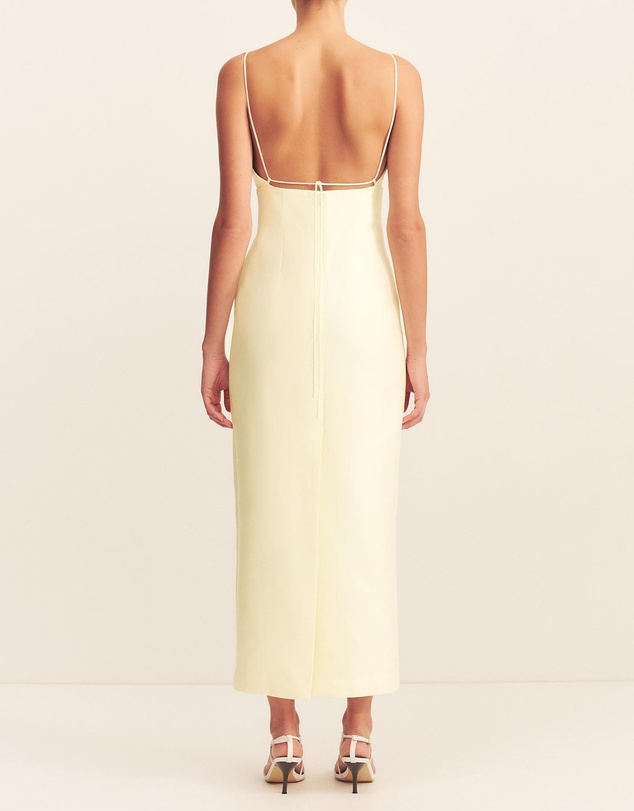 Shona Joy - Otis Draped High Neck Midi Dress