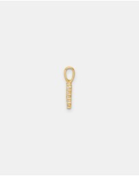 Zoe Olivia - 9K Gold Lab Grown Diamond Initial N Pendant
