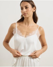 Atmos&Here - Pearl Cami & Shorts Lace Trim Sleep Set