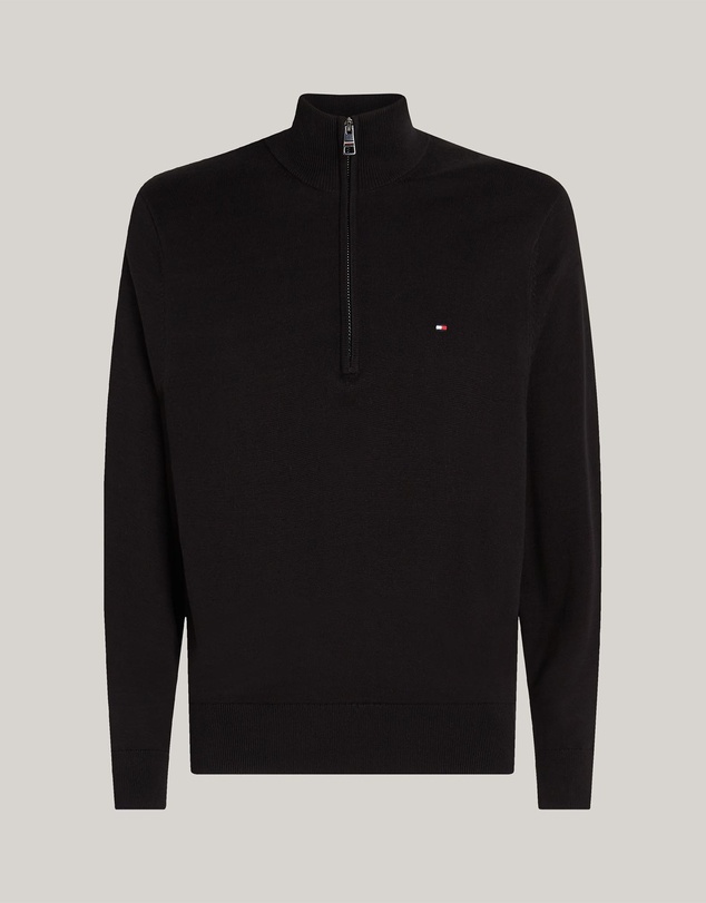 Tommy Hilfiger - Half-Zip Mock Turtleneck Jumper