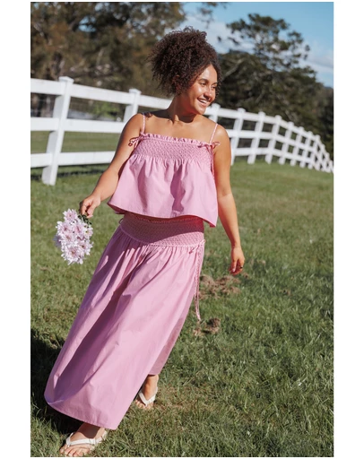 Petal & Pup - Orielle Maxi Skirt - Pink